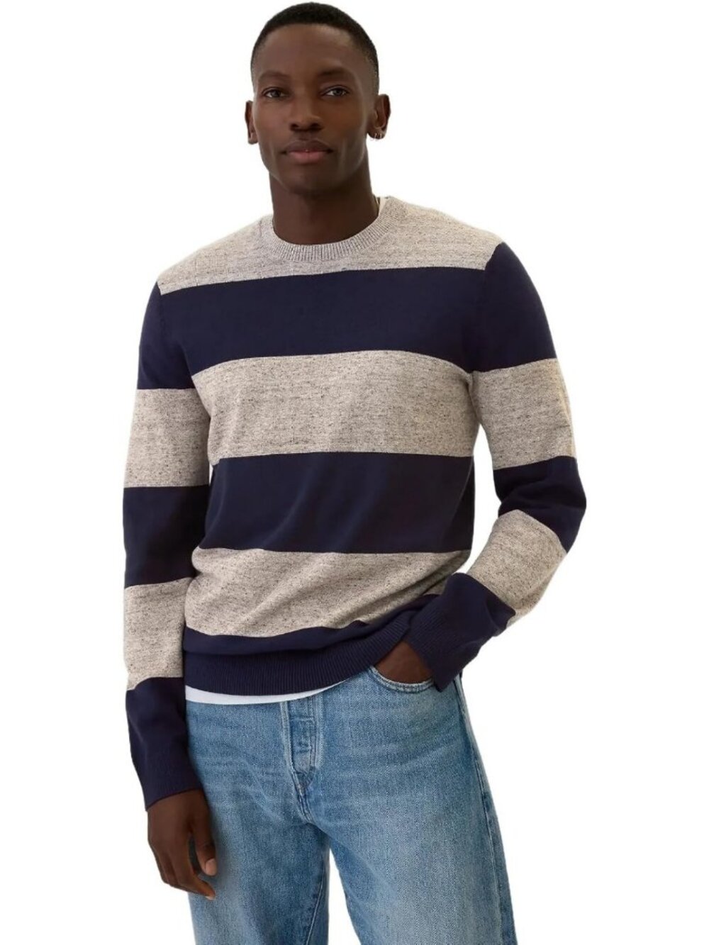 Cozy Men's Crewneck Sweater | Soft Knit Pullover | Casual Everyday Wear
